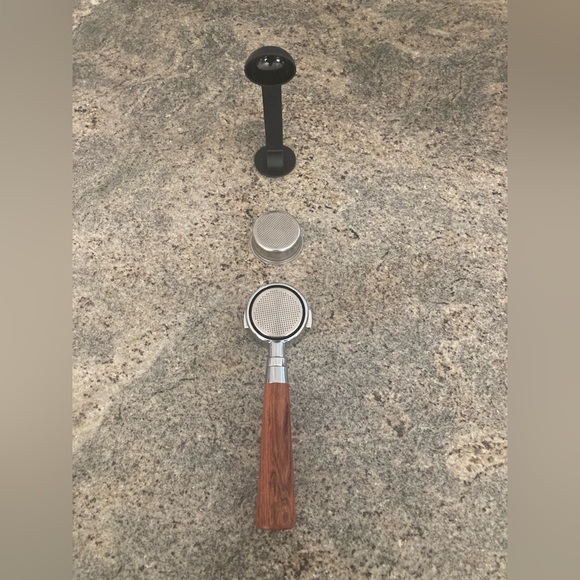 51mm Espresso Machine Bottomless Portafilter Walnut Wood Handle 2 Cup 4 Cup - Picture 6 of 15